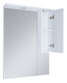 Зеркальный шкаф с подсветкой Misty Дива 65см правый белый